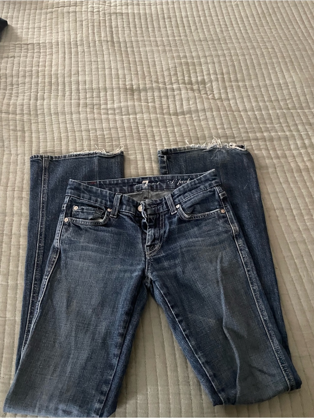 7FAMK Women's Dark Wash Bootcut Jeans - Picture 2 of 4
